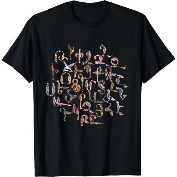 Armenian Alphabet Birds Armenia Symbols T-Shirt