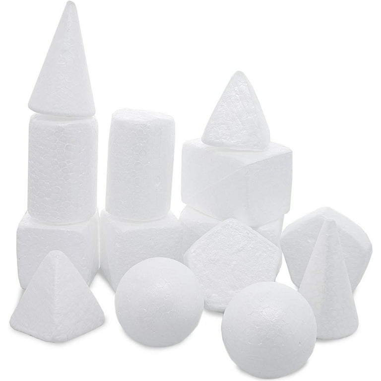  White Foam Shapes for Kids Crafts, Art Supplies (7 Sizes, 14  Pieces) : Arts, Crafts & Sewing