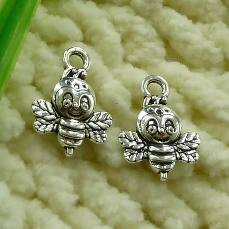 K-KED 270 Pcs Tibetan Silver Honeybee Charms Pendant 16X12MM S2803 DIY Delicate Jewelry Making