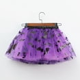 thumbnail image 4 of Hotiary Toddler Baby Girls Halloween Tulle Tutu Fancy Mini Skirt Kids Elastic Waist Print Mesh Pumpkin Bat Puffy Dress Princess Party Skirt for 2-11 Years, 4 of 5