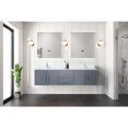 thumbnail image 3 of 72 In. Wide Dark Grey Double Bath Vanity. Marble Top, Solid Wood. Soft Close. Scratch And Stain Counter. Two Spacious Compartments, Drawers Open Shelf For Ample Storage. Pre-drilled 1 Faucet Vanity, 3 of 3