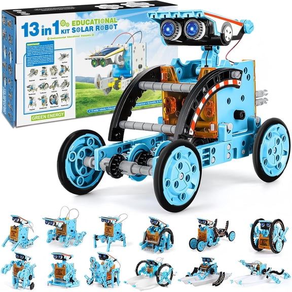 Solar Robot Building Kit,12-in-1 DIY Science Educational Robotic Toys Gift for Boys Aged 8-13