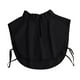 thumbnail image 3 of Cuello falso para mujer, cuello alto de media camisa para uso diario, accesorios de ropa Negro, 3 of 7