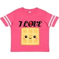thumbnail image 3 of Inktastic Waffle Lover I Love Waffles Boys or Girls Toddler T-Shirt, 3 of 5