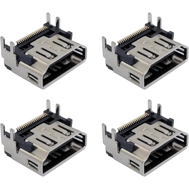 4x HDMI Port Socket Compatible with PlayStation 5 Socket Jack Interface Connector Replacement for PS5