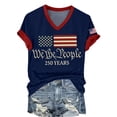 thumbnail image 6 of Womens Shirts 250Th Anniversary Print V Neck T Shirt 250Th Anniversary Tshirt Patriotic Tee on Sale, 6 of 6