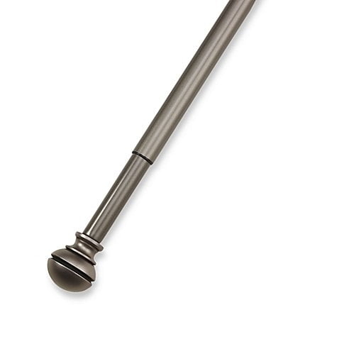 cambria connections graphite curtain adjustable window rods inch rod