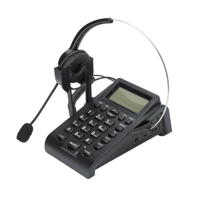 Teléfono de centro de llamadas Bling Bling HT900 con Auriculares con micrófono omnidireccional