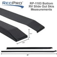 RecPro RV Slide Out Ski Set RV Floor Saver Prevents Scratches and
