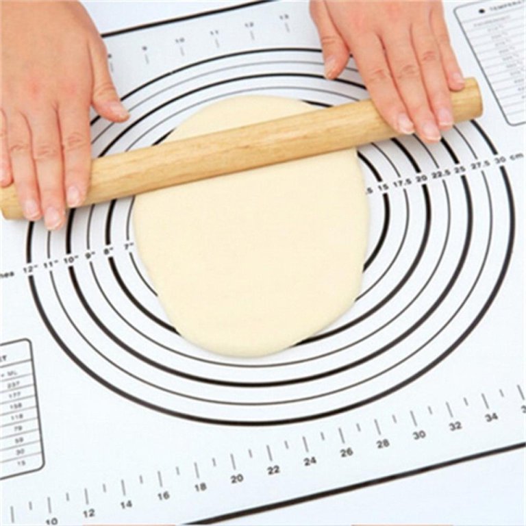 SweetCandy Large Silicone Pastry Mat Extra Thick Non Stick Baking Mat with  Measurement Fondant Mat, Counter Mat, Dough Rolling Mat, Oven Liner, Pie  Crust Mat 