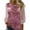 Pink, variant on ShomPort Womens Tops Sequin Long Sleeve Crew Neck Sparkly Party Shirts Fashion Evening Party Pullover Blouse