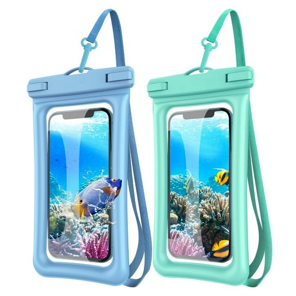 Floating Waterproof Phone Pouch Waterproof Phone Case,Underwater Dry Bag Cell Phone Pouch for 14 13 12 11 Pro Max XS XR X,Galaxy S23 S22 S21 Ultra Pixel Up to 7.0" -2 Pack