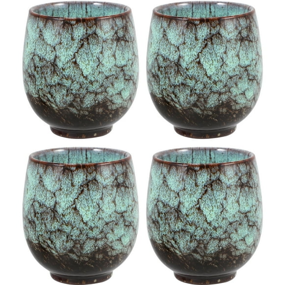 4pcs Ceramic Tea Cup Ceramic Teacup Small Tea Cup Ceramic Tea Cup Tea Ware for Tea Room Ceramic Tea Cup Tea Cup Tea Container Chinese Tea Holder Kung Fu Tea Ware