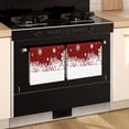 thumbnail image 3 of 2 Pcs Funny Kitchen Towels,Red Christmas Snowflake Pattern Microfiber Dish Towels,Kitchen Tea Towels,Kitchen Towel Set (18" X 26"), 3 of 7