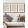thumbnail image 3 of Drsoum Vintage Wall Art Flower Decor Print Modern Rustic Farmhouse Home Office 11x14in3pcs Natural Framed, 3 of 5