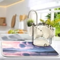 thumbnail image 5 of Beautiful Alien Landscape Dish Drying Mat 16x18 Absorbent Microfiber Draining Rack Pad for Kitchen Counter Sink, 5 of 8
