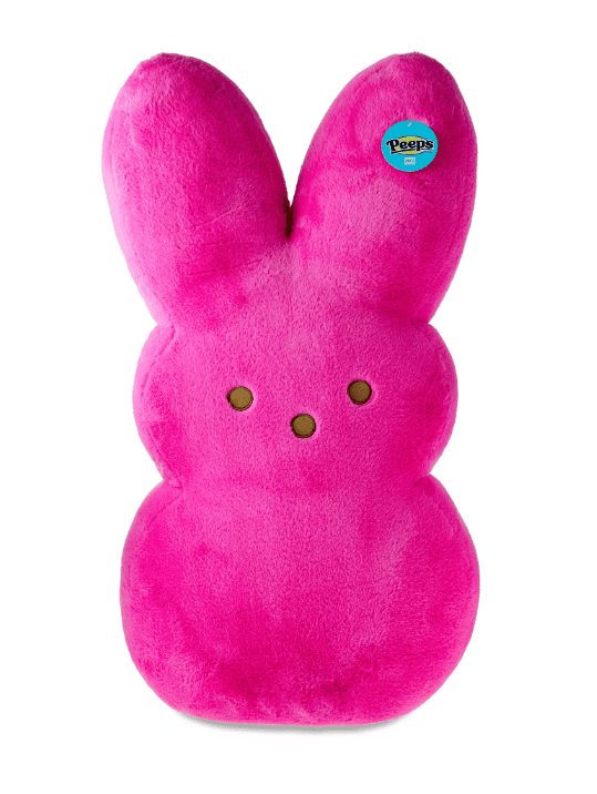 Jumbo Peeps 36 Inch Easter Bunny Plush Stuffed Animal Toy Easter Decoration (Pink)