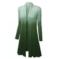 thumbnail image 2 of MBJ WSK1079 Womens Ombre Open Front Long Cardigan XXXL OLIVE, 2 of 3