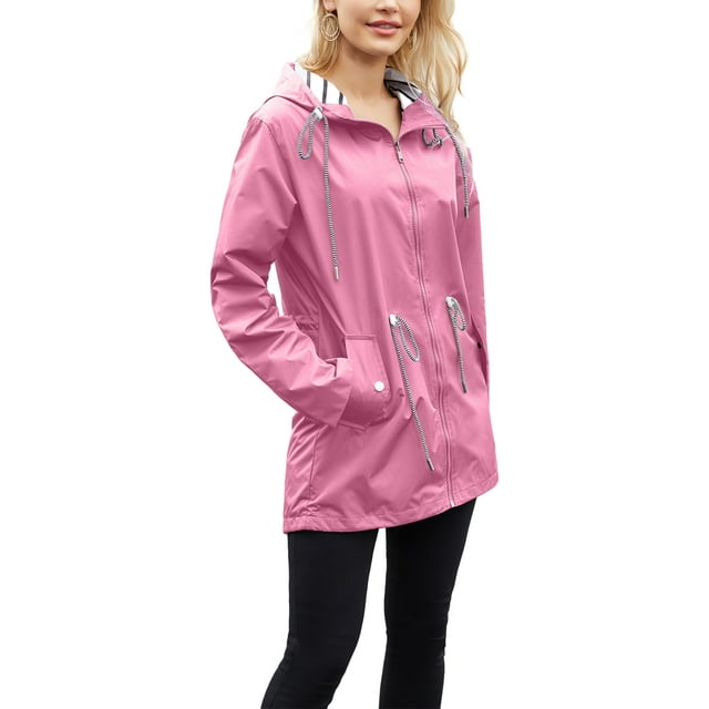 Mialoley Women's Winter Athletic Jacket, Waterproof Windbreaker SoftShell Snow Ski Coats with Hood