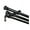 Black, variant on Central Design TRIPLE-285 0.8125 in. Triple Curtain Rod with 28 to 48 in. Extension, Satin Nickel