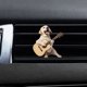 thumbnail image 3 of Ambientador con forma de guitarra y perro para ventilación de coche, decoración 2D para el salpicadero para amantes de los perros, regalo novedoso fácil de colocar para el interior del coche., 3 of 8