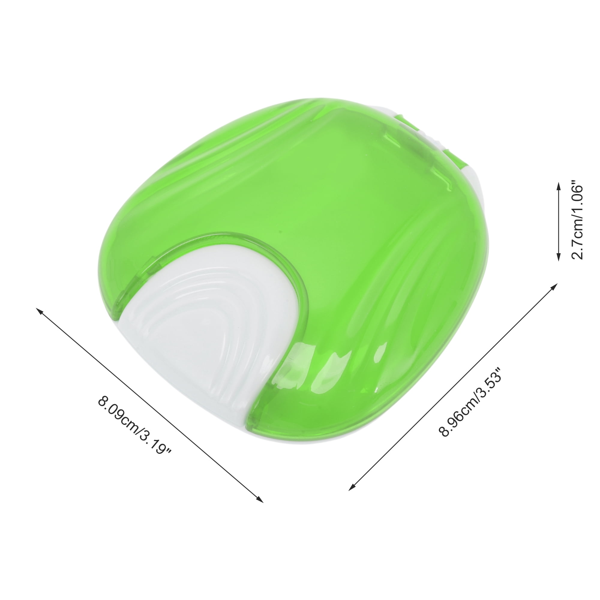 Unique Bargains Shell-shaped Braces Box 1 Pc Light Green