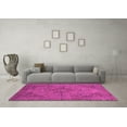 thumbnail image 3 of Ahgly Company Indoor Round Abstract Pink Modern Area Rugs, 3' Round, 3 of 4
