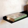 thumbnail image 5 of Black metal wall shelf | Set of 2 floating shelves 50 cm-In Stock, 5 of 5
