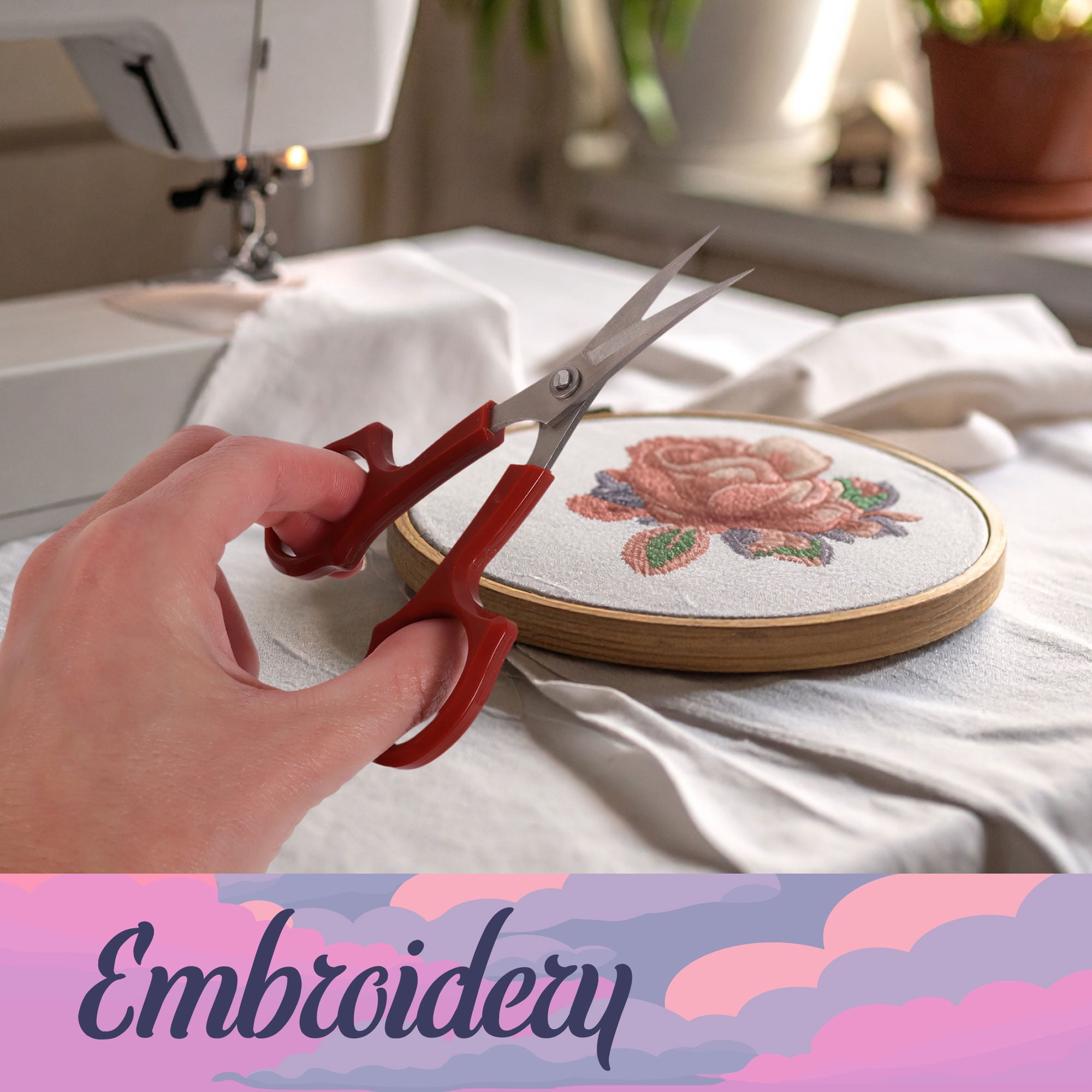 JubileeYarn Curved Coated Embroidery Scissor - Navy - 1 Unit
