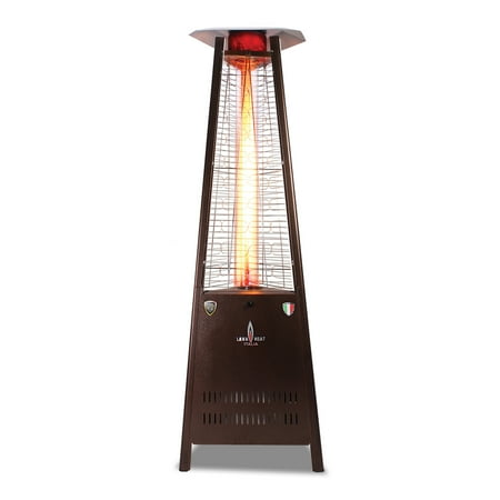 Garden Sun Patio Heater Manual Capri A-Line 6 foot Liquid Propane Commercial Flame Tower Heater, Manual Ignition, Heritage Bronze Finish ()