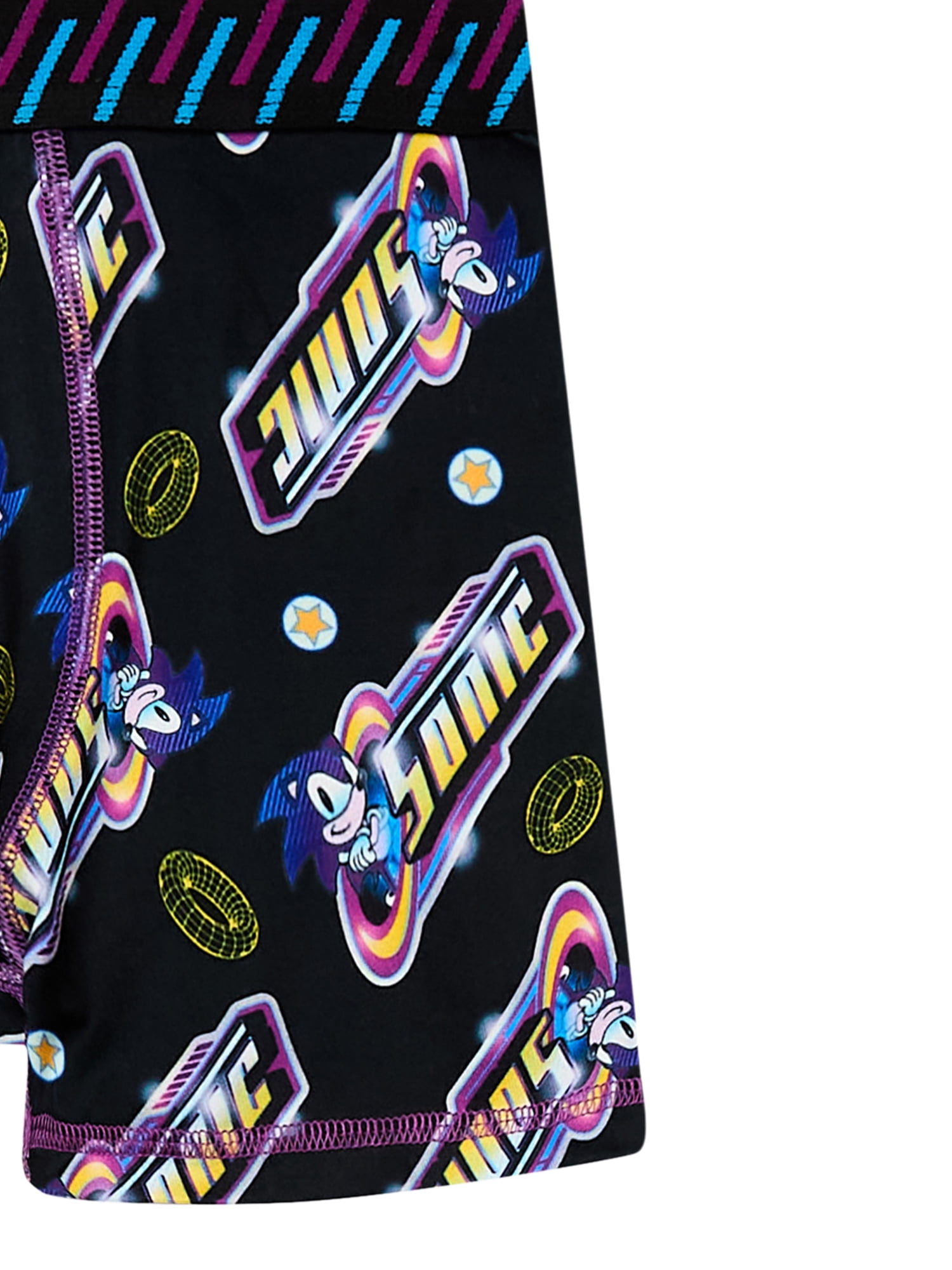 SEGA Sonic the Hedgehog Boy's Boxer Brief Underwear, 4-Pack, Sizes XS-XL