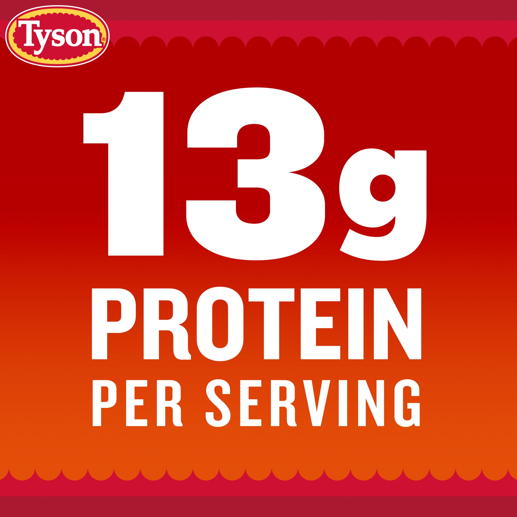 Tyson Any'tizers Buffalo Style Hot Wings Bone-in Wings, 22 oz (Frozen, Fully Cooked)