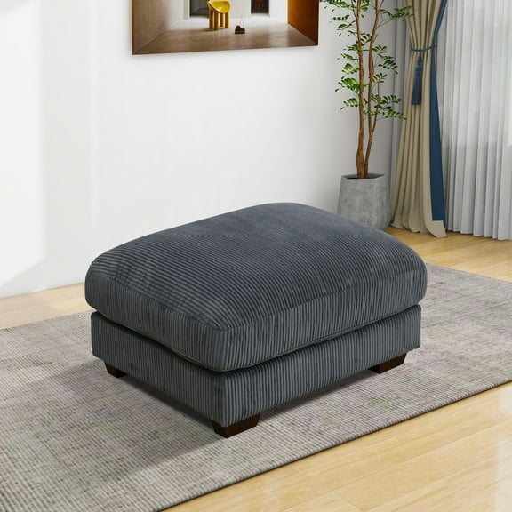 37" Corduroy Modular Ottoman
