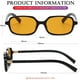 thumbnail image 5 of Gafas de Sol Rectangulares Retro AIEYEZO para Mujeres Negro/Naranja, 5 of 6