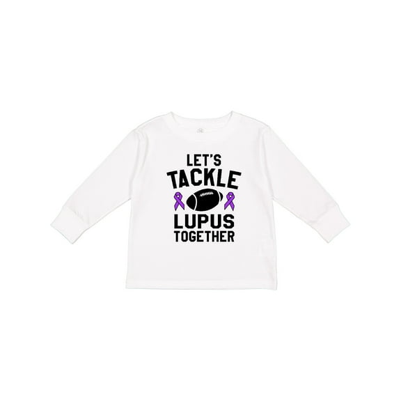 Inktastic Lets Tackle Lupus Together Boys or Girls Long Sleeve Toddler T-Shirt