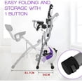 thumbnail image 3 of Folding Magnetic X-Bike for Home Gym, 8-Level Adjustable Resistance, Single/Dual/Triple Mode, Compact Stationary Exercise Bike, 3 of 9