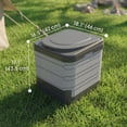 thumbnail image 3 of Outsunny Portable Toilet Foldable for Adults, Grey, 3 of 10