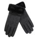 thumbnail image 1 of 1 par de lindos guantes cálidos de invierno para damas con orejas, además de guantes cálidos de terciopelo grueso contra la pantalla táctil fría 708, 1 of 5