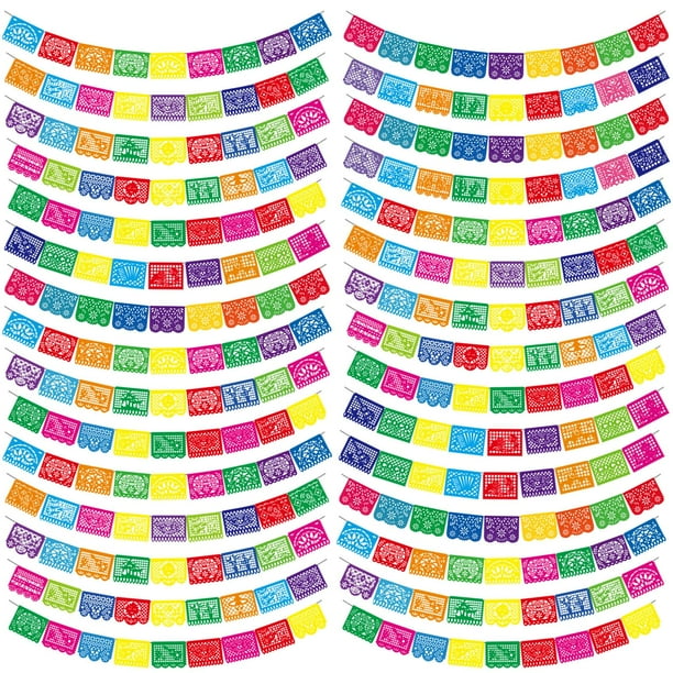 Banners de fiesta Kinlop para fiesta mexicana del Cinco de Mayo, 540 pies, 30 unidades