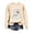 Beige, variant on Womens Oversized Sweatshirts Halloween Boo Boo Ghost Graphic Crew Neck Long Sleeve Goth Y2K Streetwear Holiday Pullover Tops Fall Winter Clothes Beige L