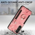 thumbnail image 4 of Allytech Galaxy S23 Plus Case Wallet, RFID Blocking Multiple Cards Slots Ring Holder Stand Shockproof Protective Hand Wrist Wallet Case Cover for Samsung Galaxy S23+ Plus - Pink, 4 of 15