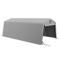 thumbnail image 1 of Outsunny 11' x 20' Portable Garage Carport with Ventilation Windows, Grey, 1 of 10