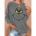 thumbnail image 2 of Sudadera con estampado divertido, sudadera con cuello redondo de manga larga, tops casuales para otoño e invierno, ropa de mujer, 2 of 4