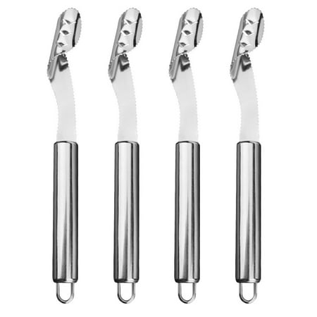 

HOMEMAXS 4pcs Stainless Steel Pepper Core Removers Tomato Corer Core Removing Tools