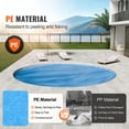 thumbnail image 2 of KFFKFF Solar Pool Blanket, 10 ft Diameter Round, Suitable for Inground and Above Ground Pools, 15 mil Thickness, Blue Solar Pool Covers, 2 of 9