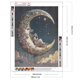 thumbnail image 2 of Pintura de diamante 5D DIY, cuentas cuadradas completas, Kit de chica en la luna, decoración del hogar, 30x40cm, 2 of 9