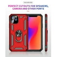 thumbnail image 4 of iPhone 11 Pro Case 5.8", Allytech Rugged Silicone with Kickstand Dual Layer Hybrid Heavy Duty Shockproof Protection Bumper Defender Back Cover Case for Apple iPhone 11 Pro 5.8",Black, 4 of 10
