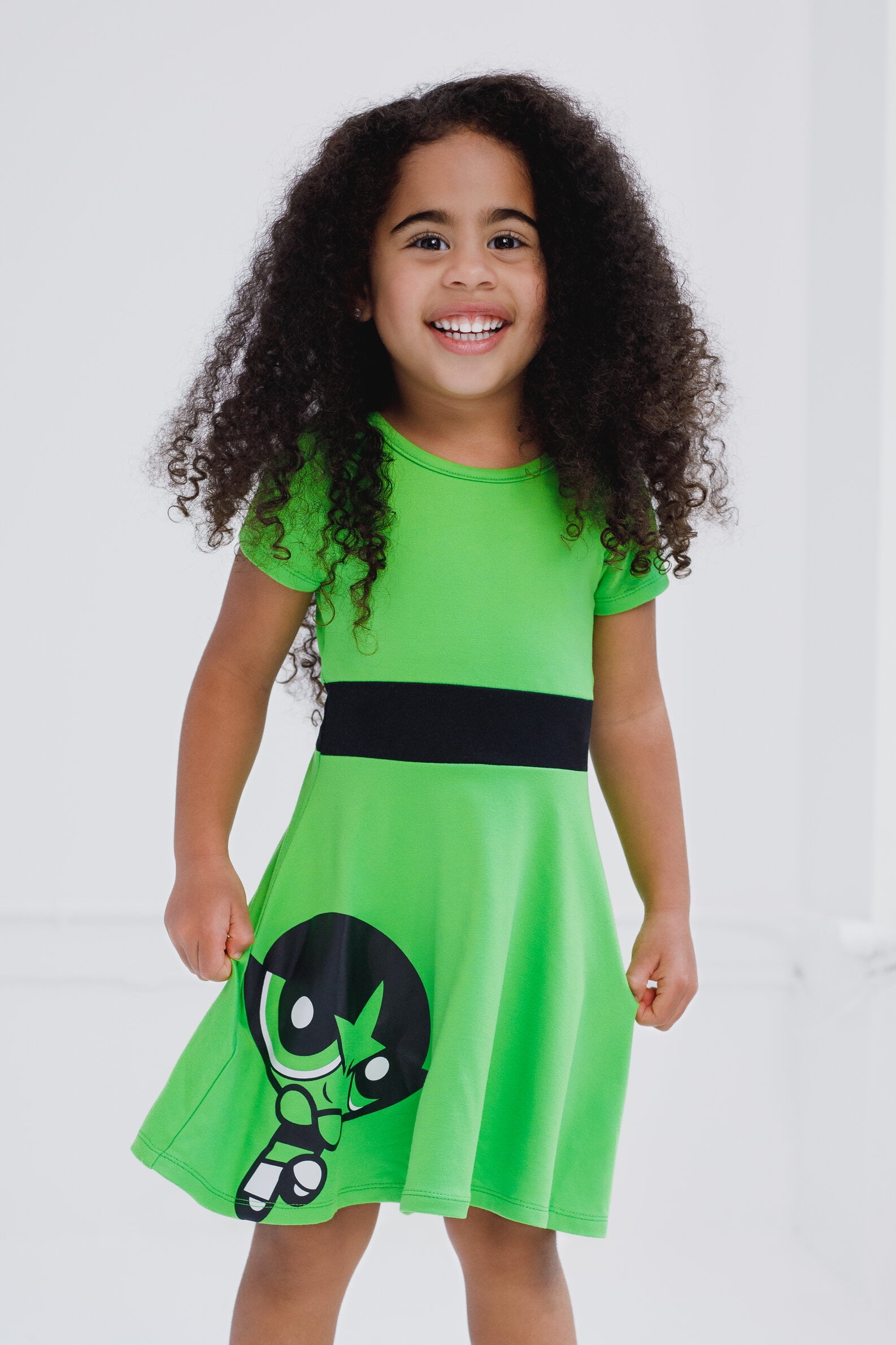 The Powerpuff Girls Buttercup Dress 3T Green Toddler Girls Apparel
