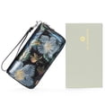 thumbnail image 5 of GOIACII Floral Women's Wallet Large Capacity Double Zip Ladies Card Phone Holder RFID Blocking Wristlet Leather with Gift Box, 5 of 10