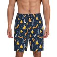 thumbnail image 3 of Lsque Scarf Ski Shoes sock Mens Sleep Pajama Shorts,Short Pajama Pants, Cotton Ultra-Soft Knit-Small, 3 of 9